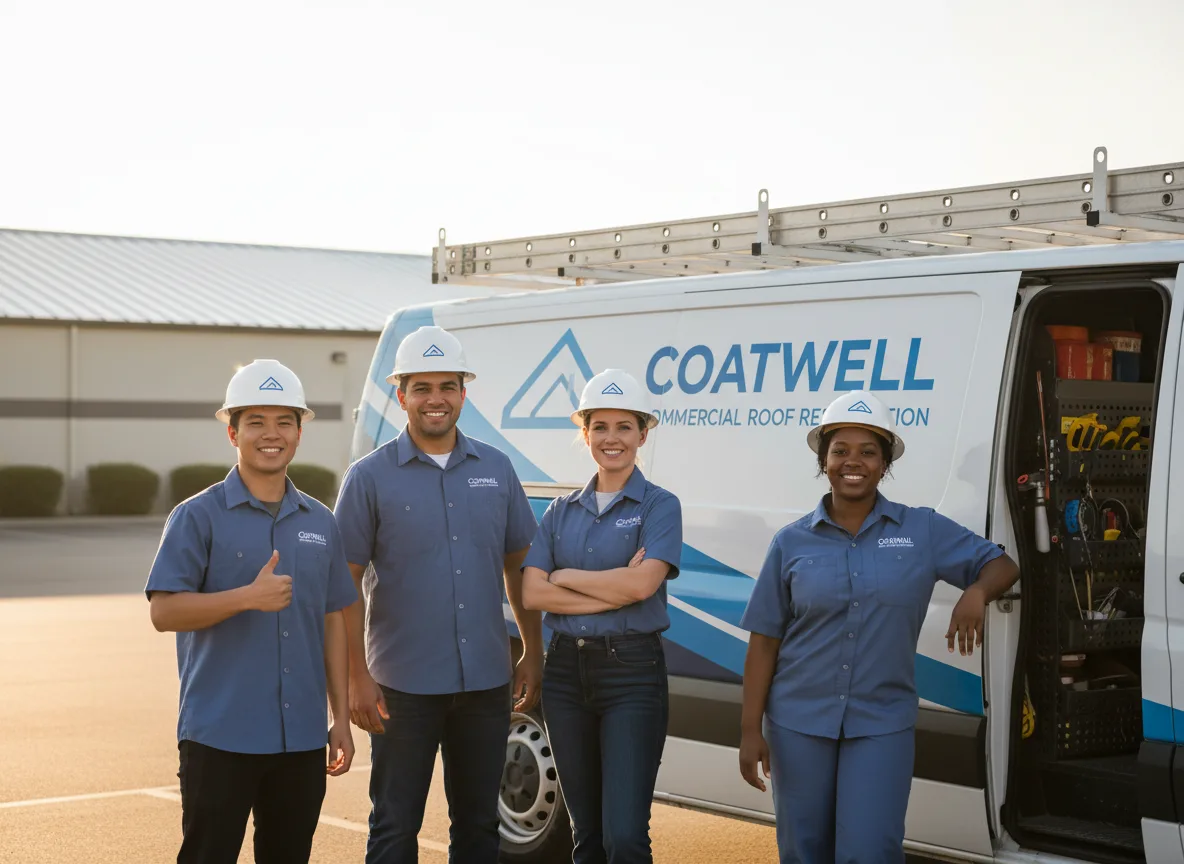 Commercial roof coating company in Bybee, TN